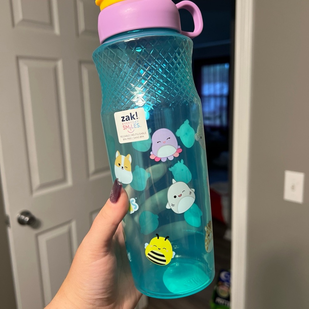 Zak! Designs Blue Kids Water Bottle